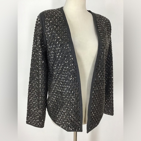 Zara Collection Special Edition Open Front Heavy Studded Blazer Size Med… - Picture 2 of 5